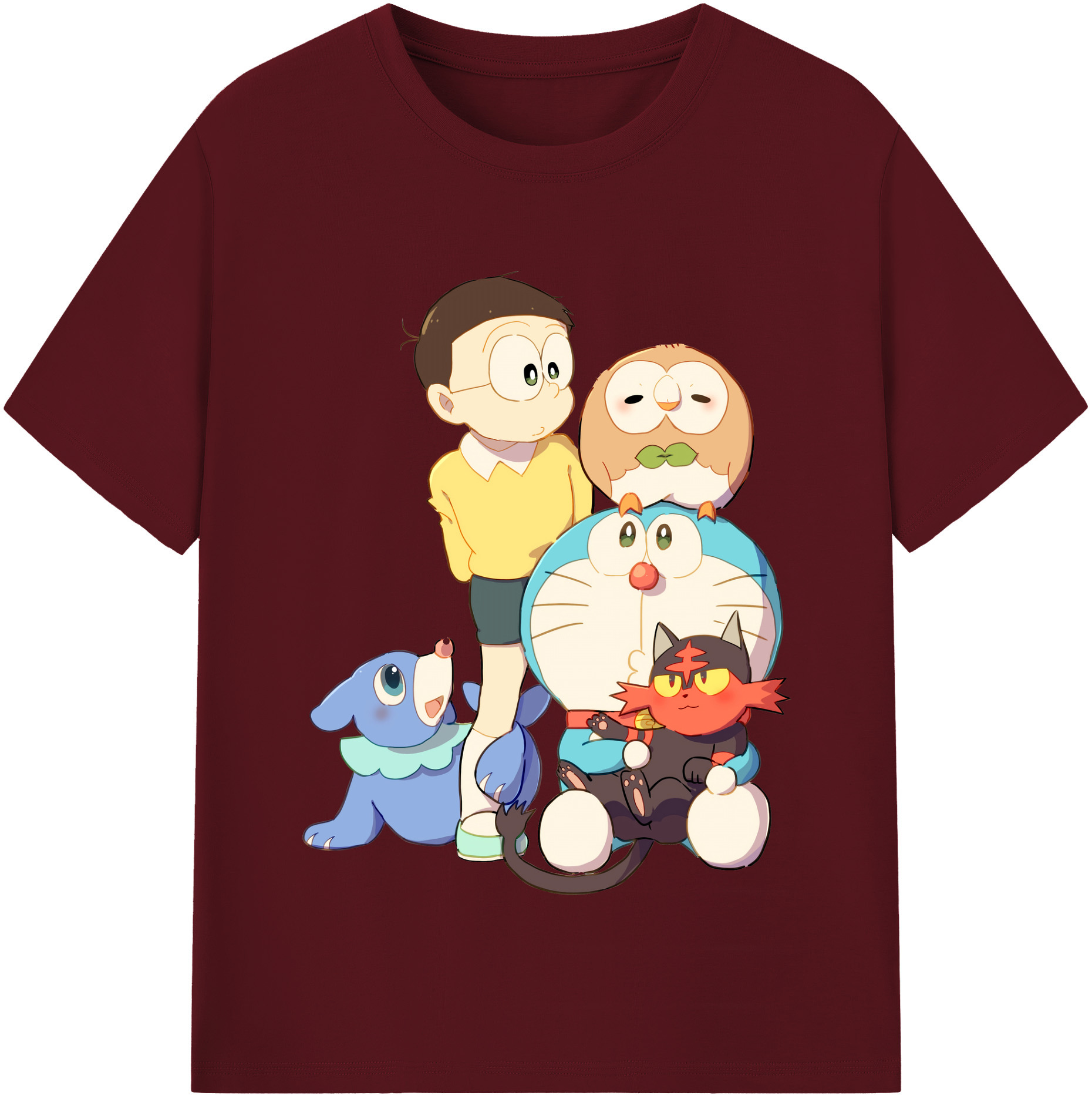 （画像用） ドラえもん Doraemon 綿100％半袖Tシャツ（フロントプリント）
